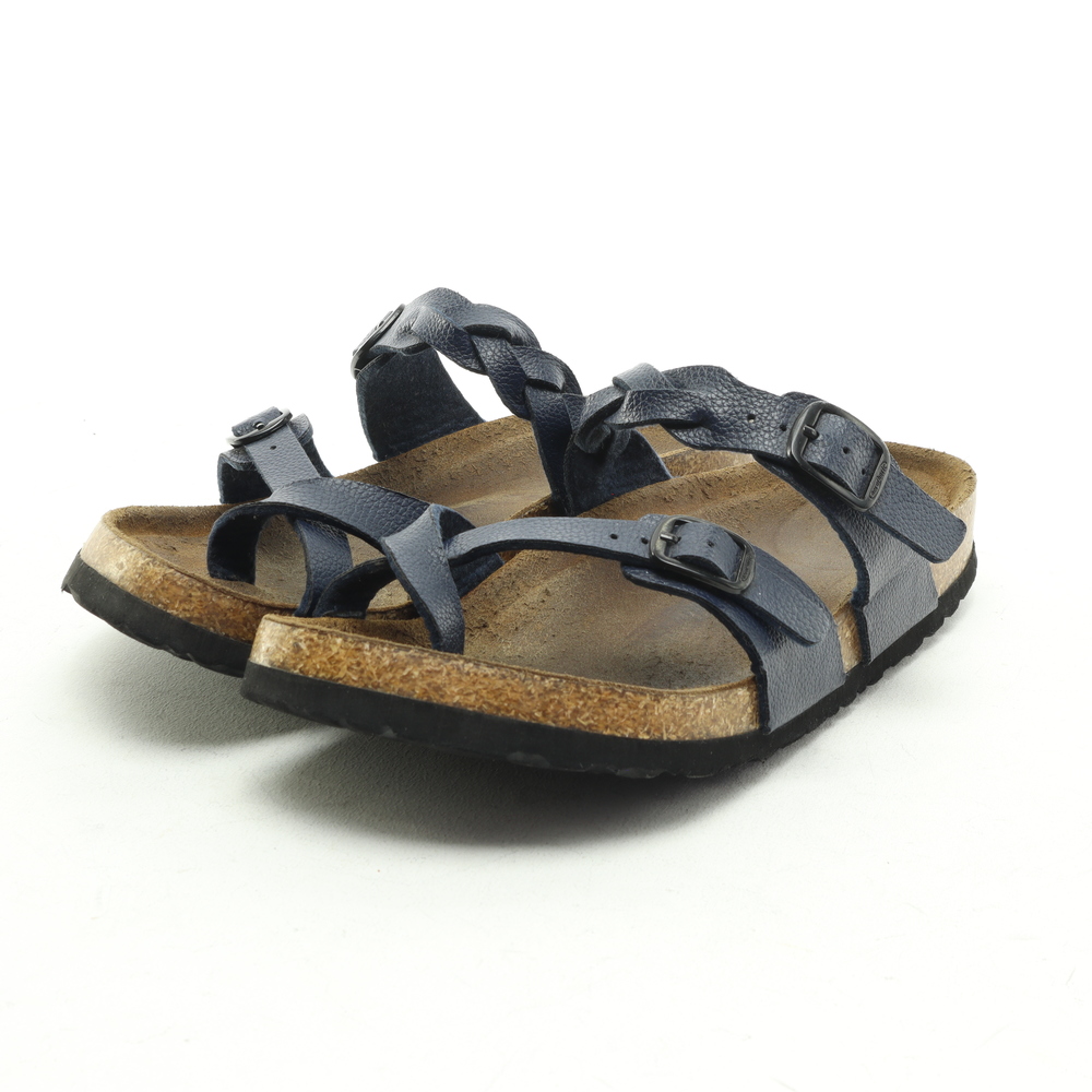 Aerothotic Viking Irenic Strappy Slide Vegan Leather Sandals Women EU 37 Blue - Picture 6 of 15